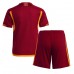 Maillot de foot AS Roma Domicile enfant 2023-24 Manches Courte (+ pantalon court)